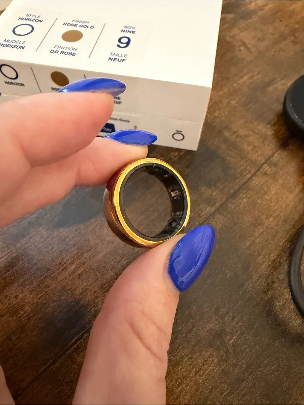 Oura Ring Horizon Size 9 in Rose Gold